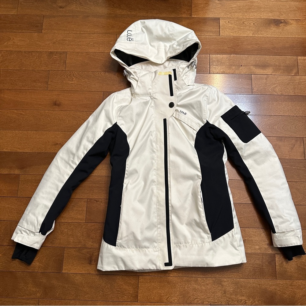 Lole Women's Cream and Black Ski Jacket